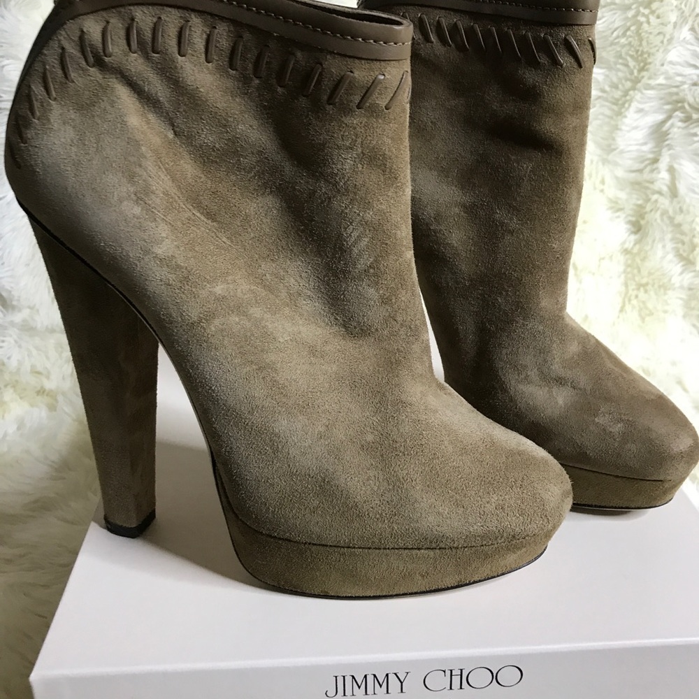 Jimmy Choo Evans Whipstich Platform Ankle boogie